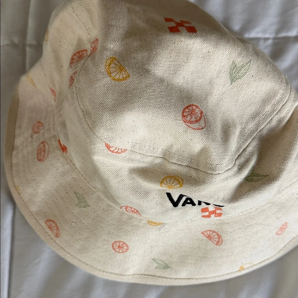Vans Kids' Tan Hat with Fruit Motif